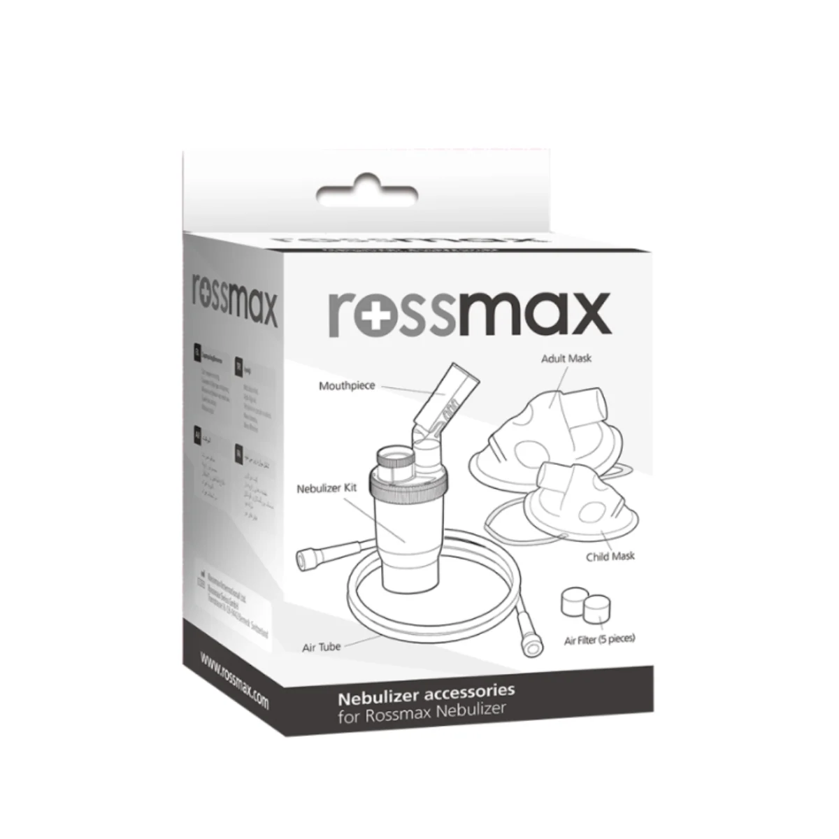 ROSSMAX NEBULIZER ACCESSORIES (FOR NB80 + NB500)