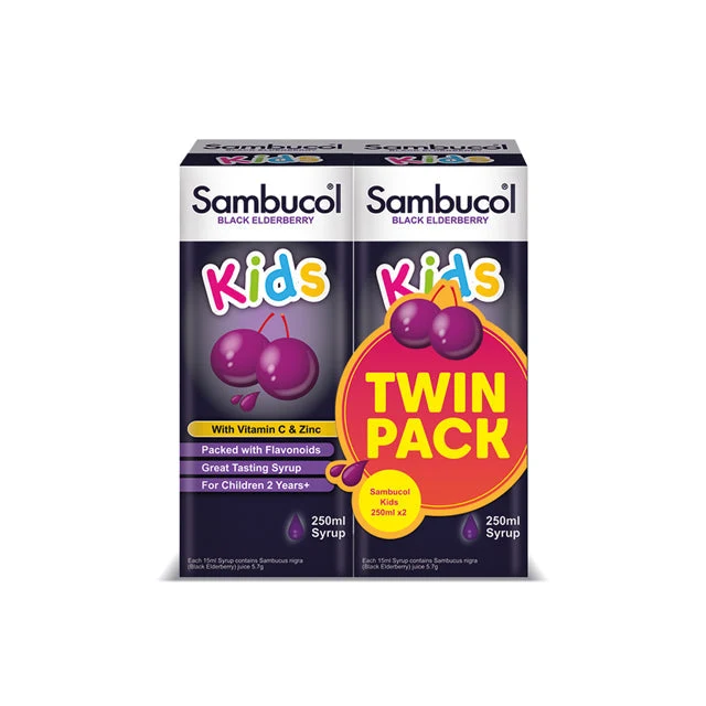SAMBUCOL KIDS BLK ELDERBERRY 250ML 2S