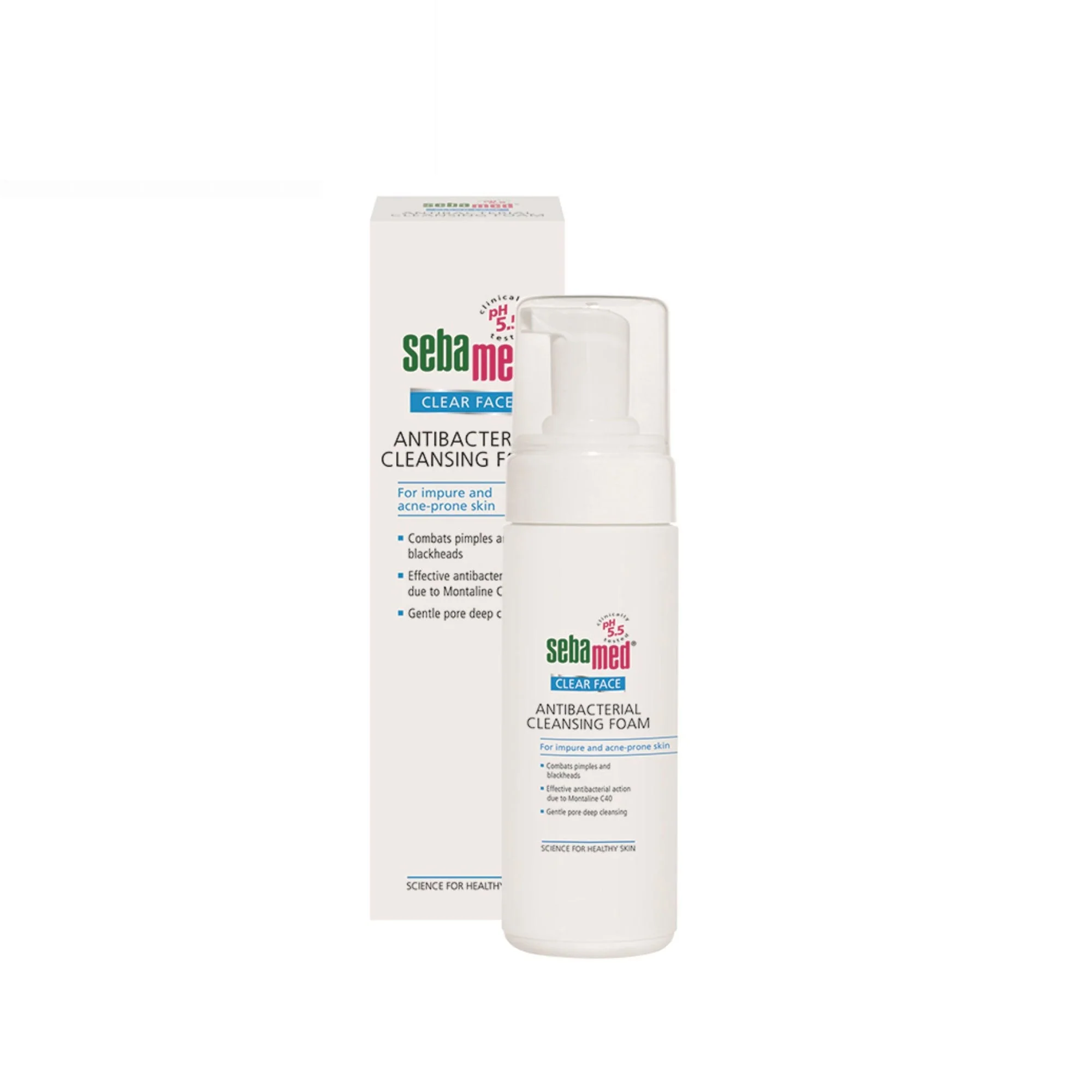 SEBAMED CLEAR FACE ANTIBACTERIAL CLEANSING FOAM 150ML