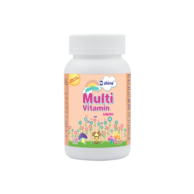SHINE JUNIOR MULTI VITAMIN WITH L-LYSINE 100'S