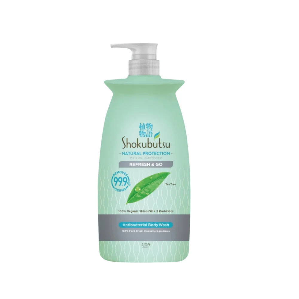 SHOKUBUTSU ANTIBACTERIAL BODY WASH NATURAL PROTECTION REFRESH & GO 900G