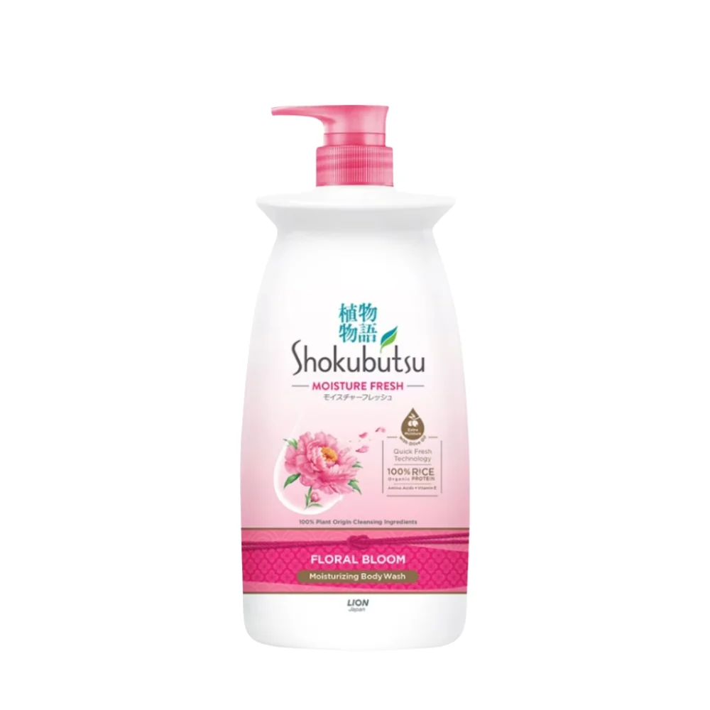 SHOKUBUTSU BODY WASH MOISTURE FRESH FLORAL BLOOM 900G