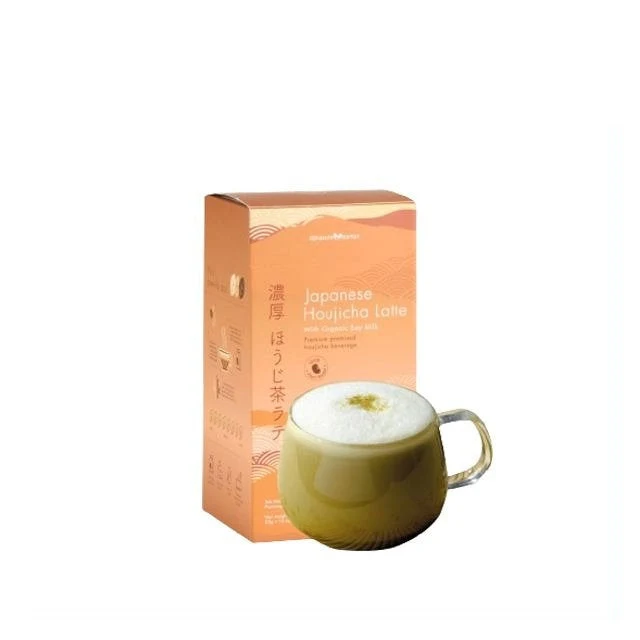 SIGNATURE MARKET JAPANESE HOUJICHA LATTE WITH ORGANIC SOY MILK 25GX10S
