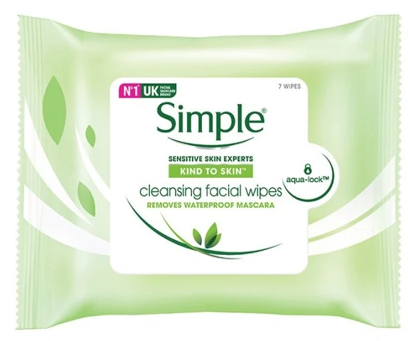 SIMPLE FACIAL CLEANSING WIPES 7S