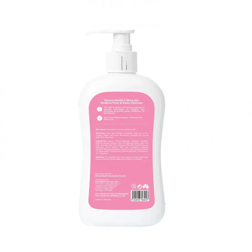 SKINLABS RADIANT FACE & BODY CLEANSER 500ML - Image 2