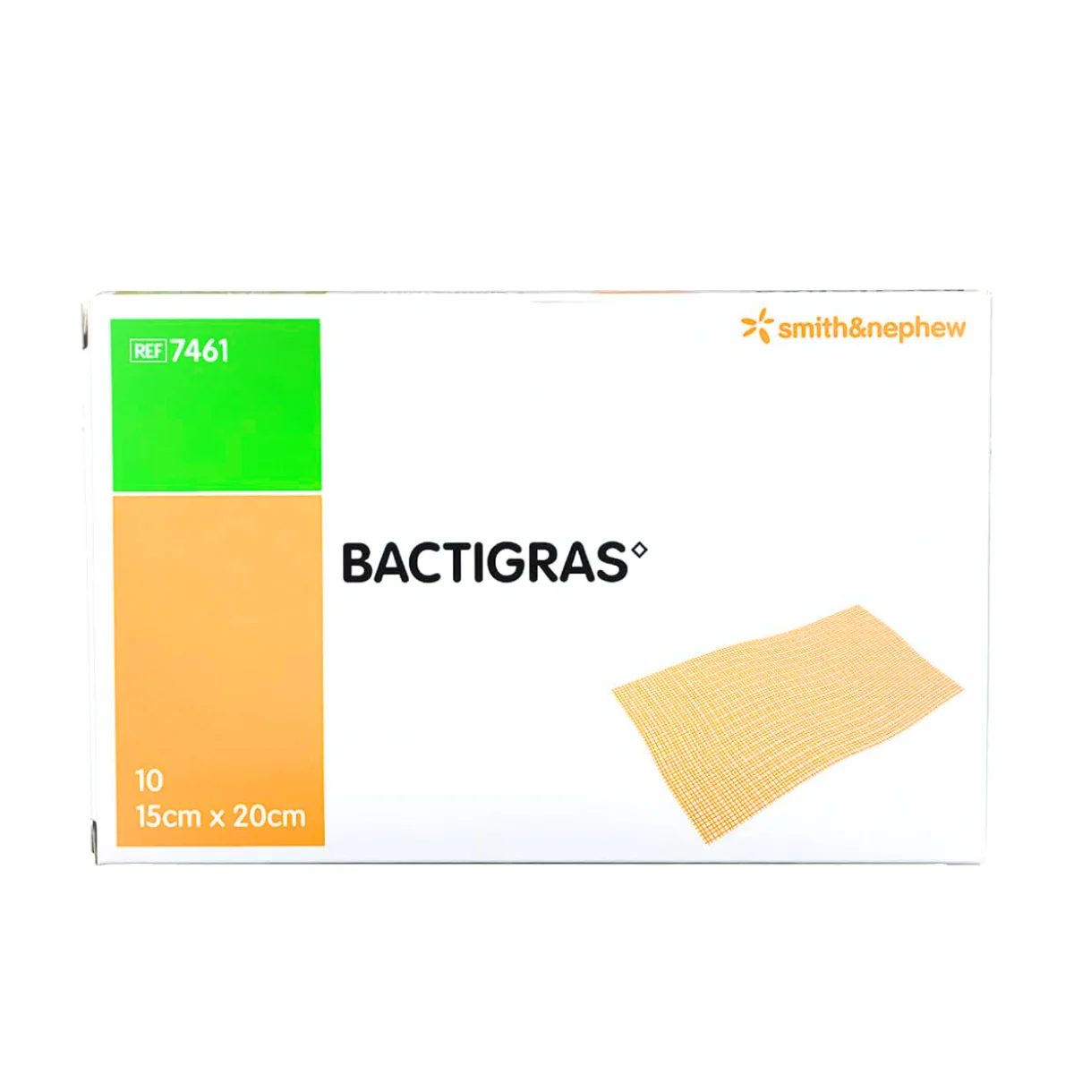 SMITH & NEPHEW BACTIGRAS 15CMX20CM 10S