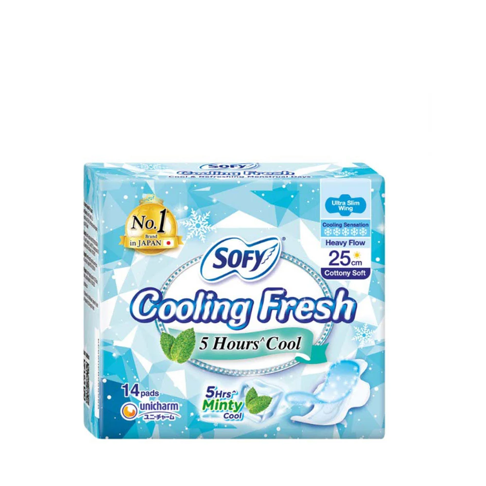 SOFY COOLING FRESH DAY ULTRA SLIM WING 25CM 14S