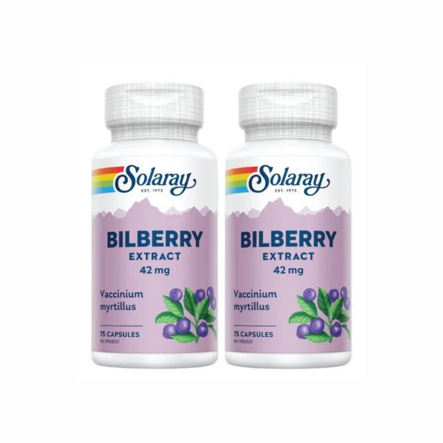 SOLARAY BILBERRY EXTRACT 42MG 75SX2
