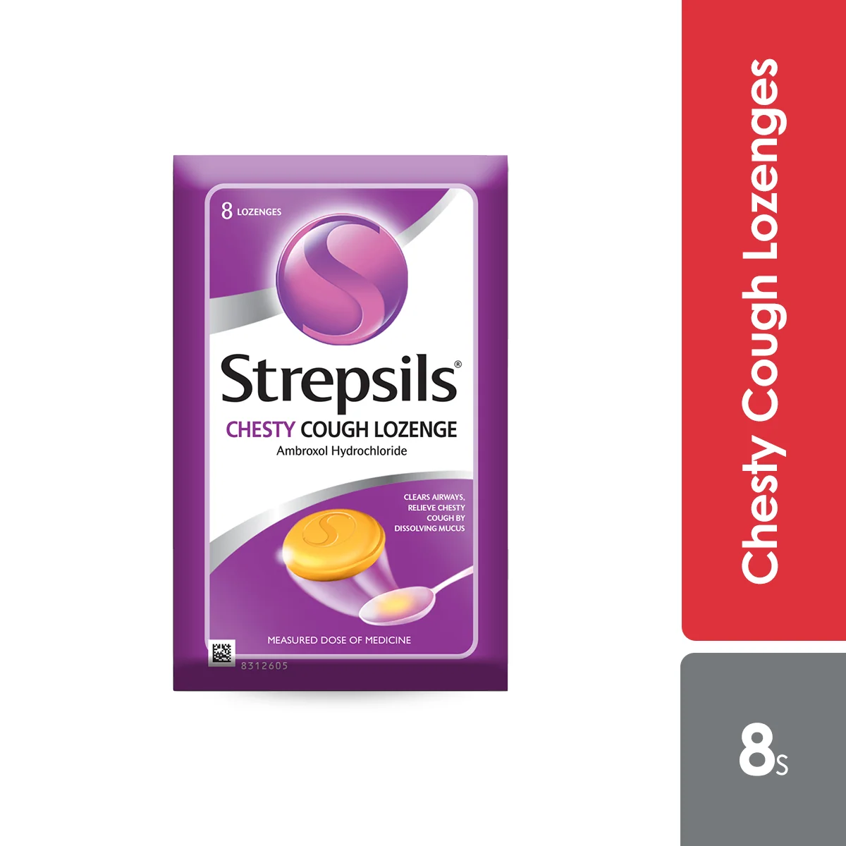 STREPSILS POUCH CHESTY COUGH LOZENGES 8S