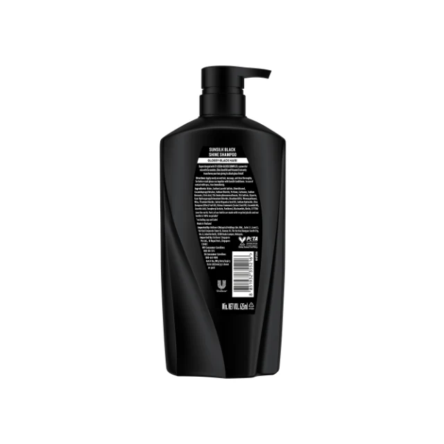SUNSILK SHAMPOO STUNNING BLACK SHINE 625ML - Image 3