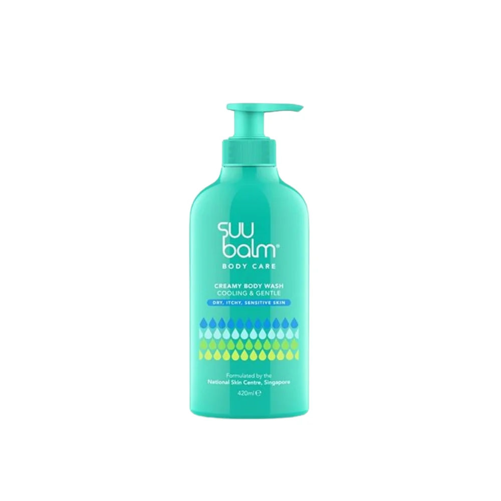 SUU BALM DUAL COOLING & MOISTURISING CREAM BODY WASH 420ML