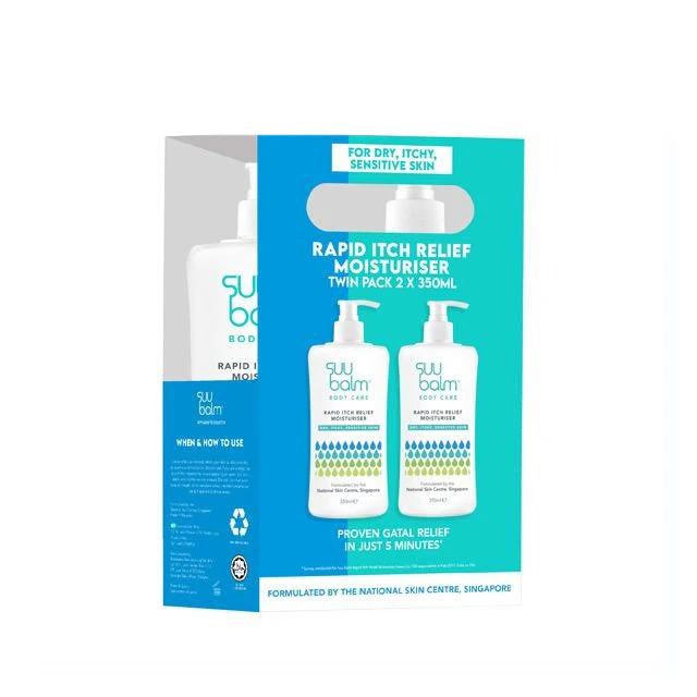 SUU BALM RAPID ITCH RELIEF BODY MOISTURISER 350ML 2S