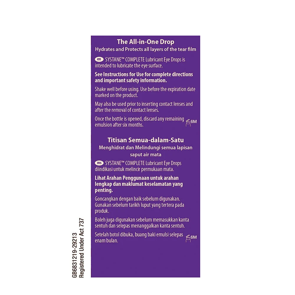 SYSTANE COMPLETE EYE DROPS 10ML - Image 3