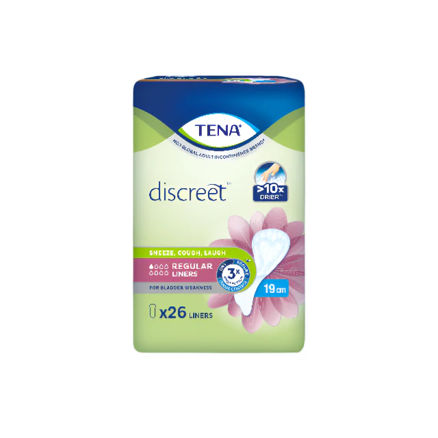TENA DISCREET REGULAR 19CM LINER 26S