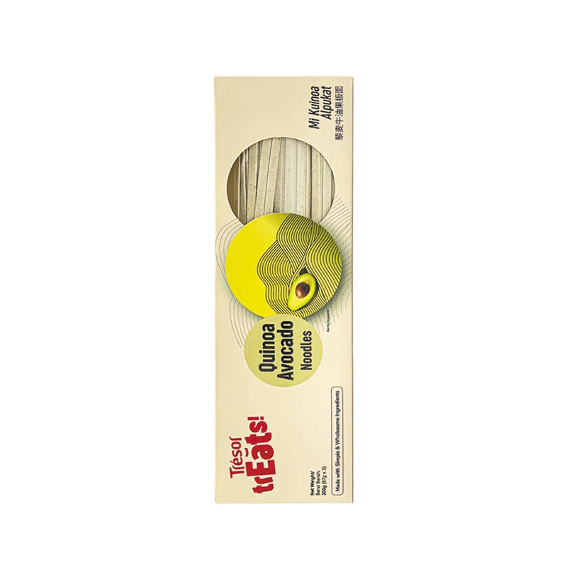 TRESOR TREATS QUINOA AVOCADO FLAT NOODLE 200G - Image 2