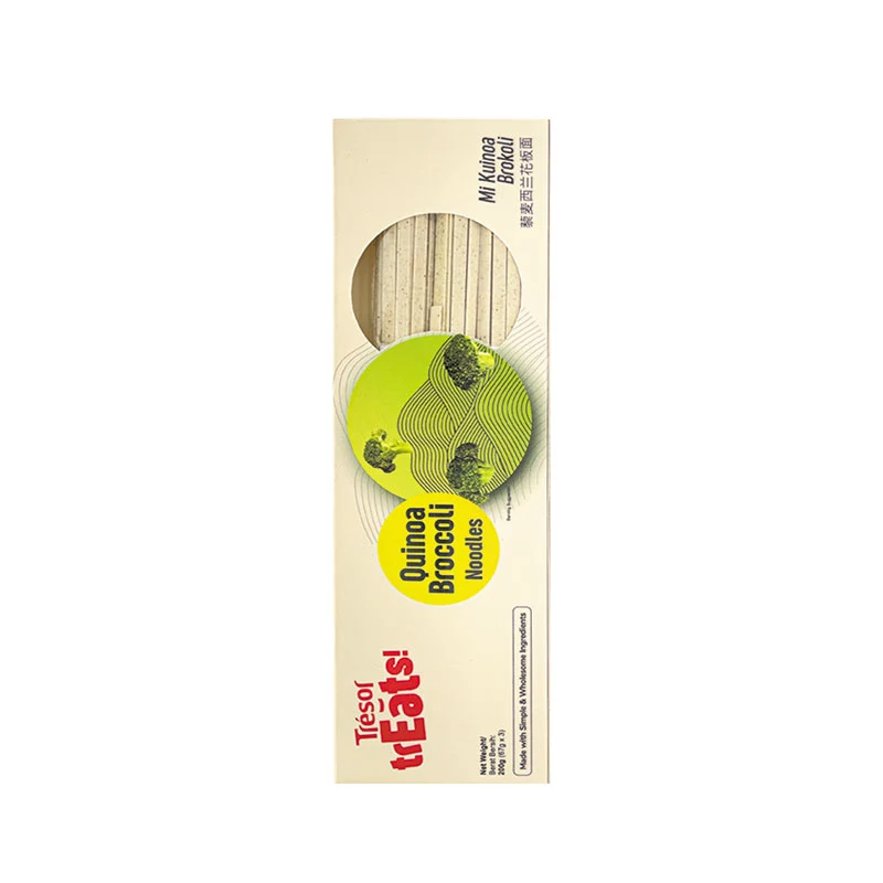 TRESOR TREATS QUINOA BROCCOLI FLAT NOODLE 200G - Image 2