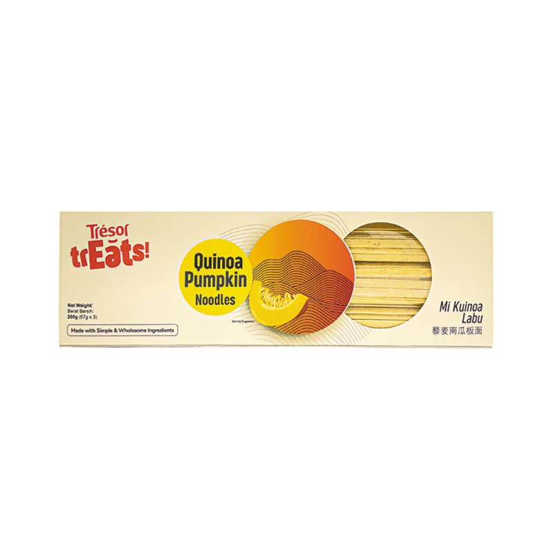 TRESOR TREATS QUINOA PUMPKIN FLAT NOODLE 200G