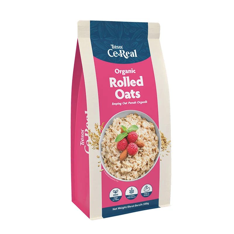 TRESOR CEREAL ORGANIC ROLLED OATS 500G - Image 2