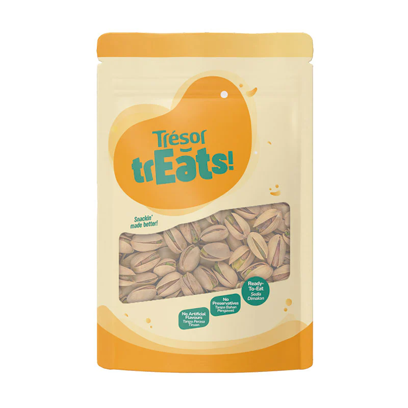 TRESOR TREATS ROASTED & SALTED PISTACHIOS 130G
