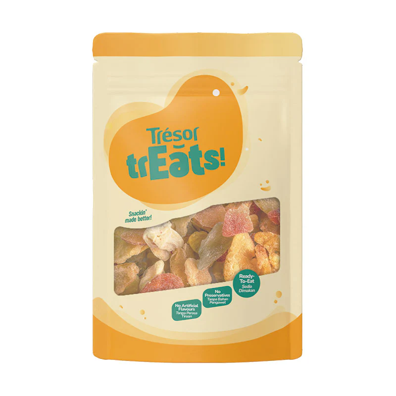 TRESOR TREATS TROPICAL MIXED DRIED FRUITS 140G