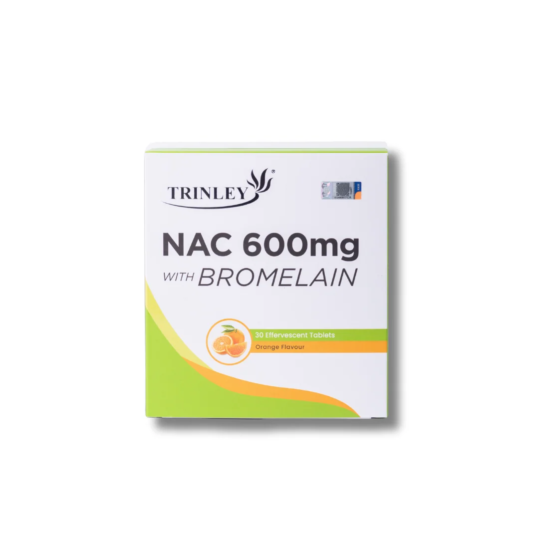 TRINLEY NAC 600MG WITH BROMELAIN 30S - Image 2