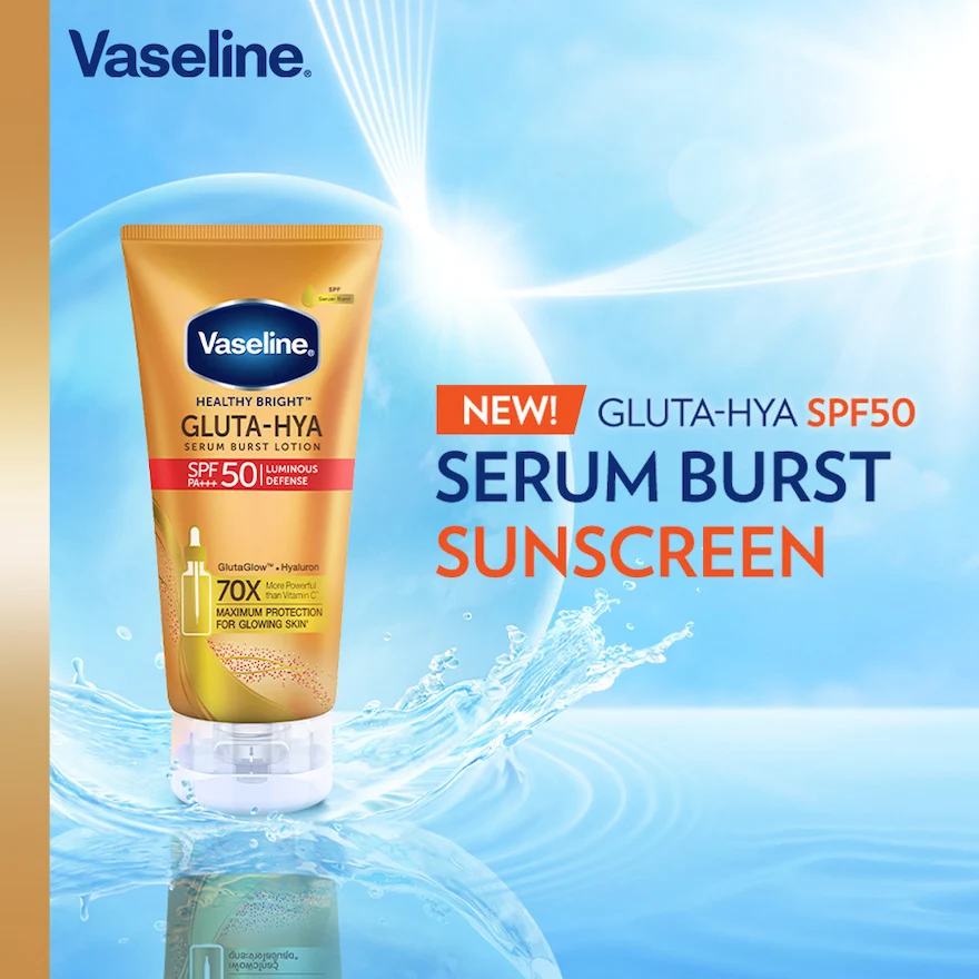 VASELINE GLUTA-HYA SERUM BURST LOTION SPF50 50ML - Image 3