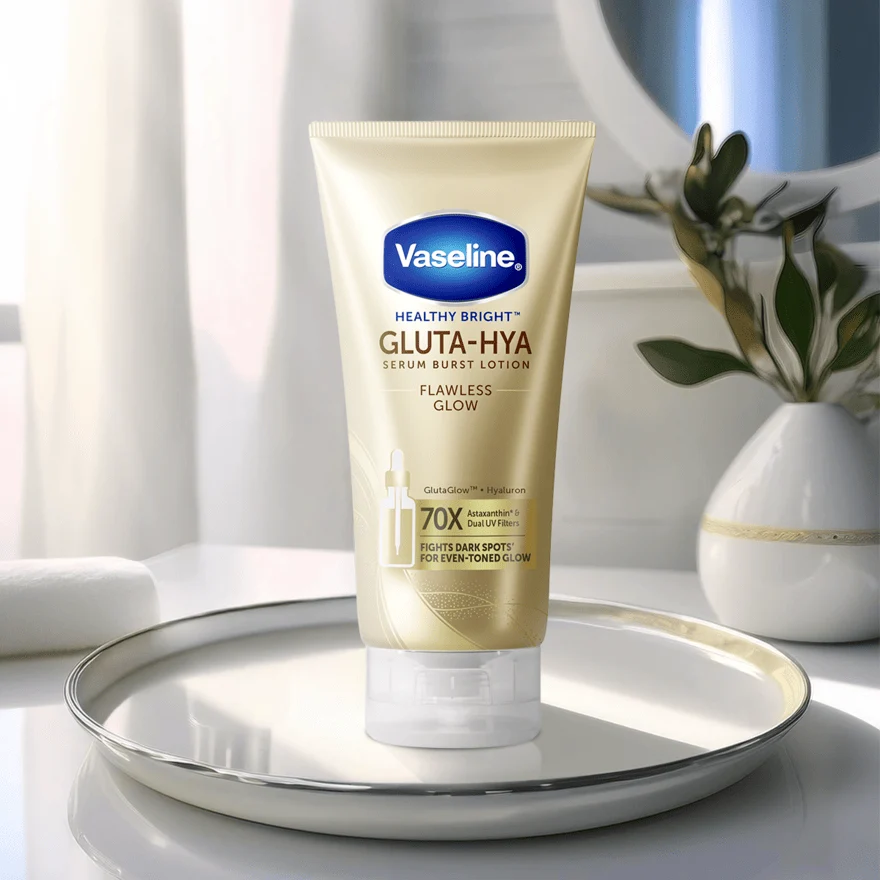 VASELINE HEALTHY BRIGHT GLUTA-HYA FLAWLESS BRIGHT SERUM B/LOTION 70ML - Image 10
