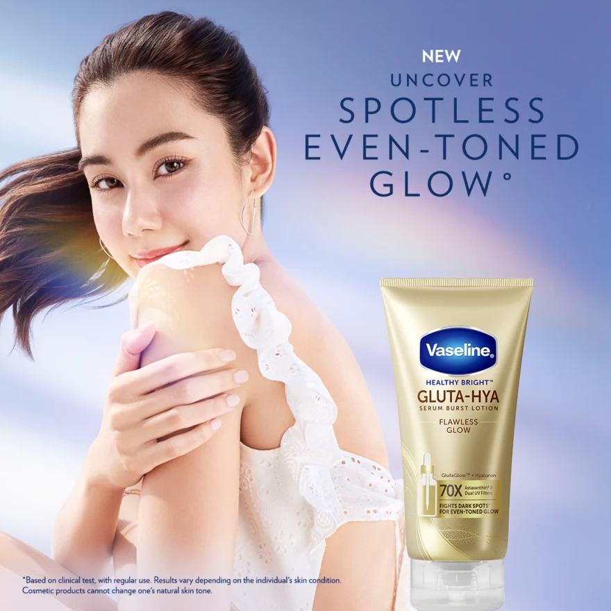 VASELINE HEALTHY BRIGHT GLUTA-HYA FLAWLESS BRIGHT SERUM B/LOTION 70ML - Image 5