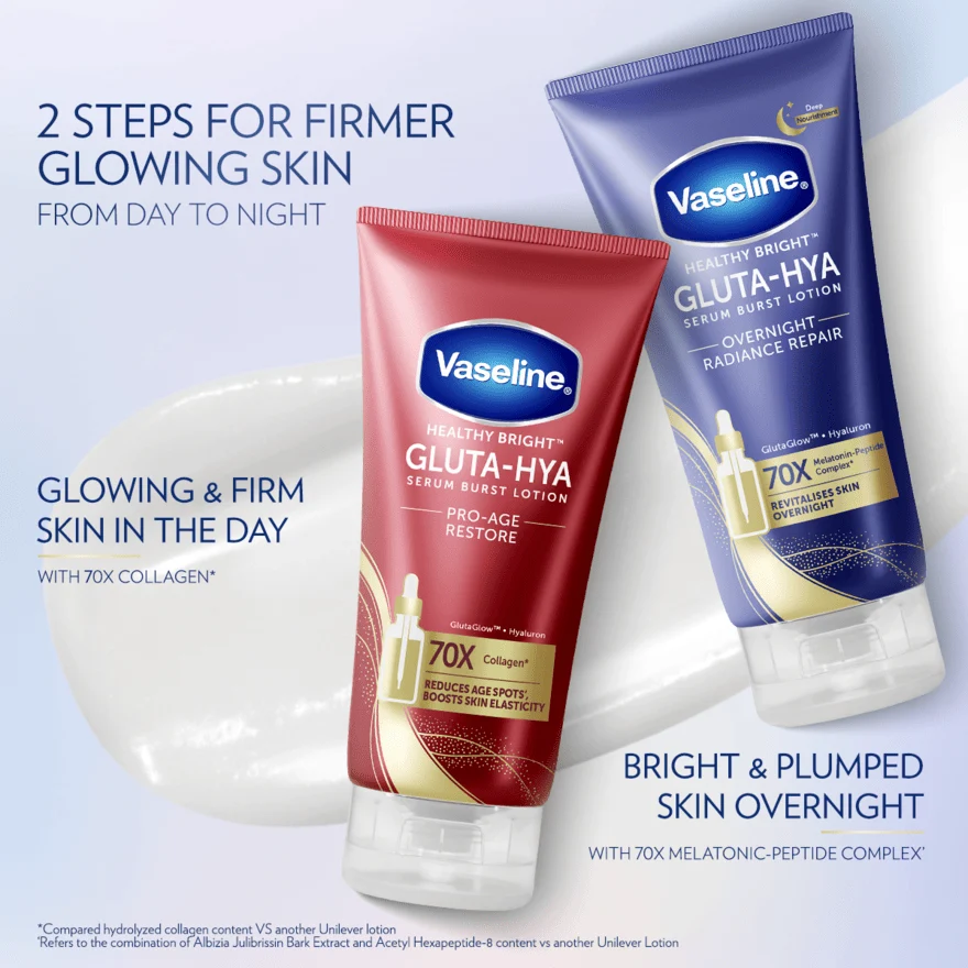 VASELINE HEALTHY BRIGHT GLUTA-HYA PRO AGE RESTORE 300ML - Image 4