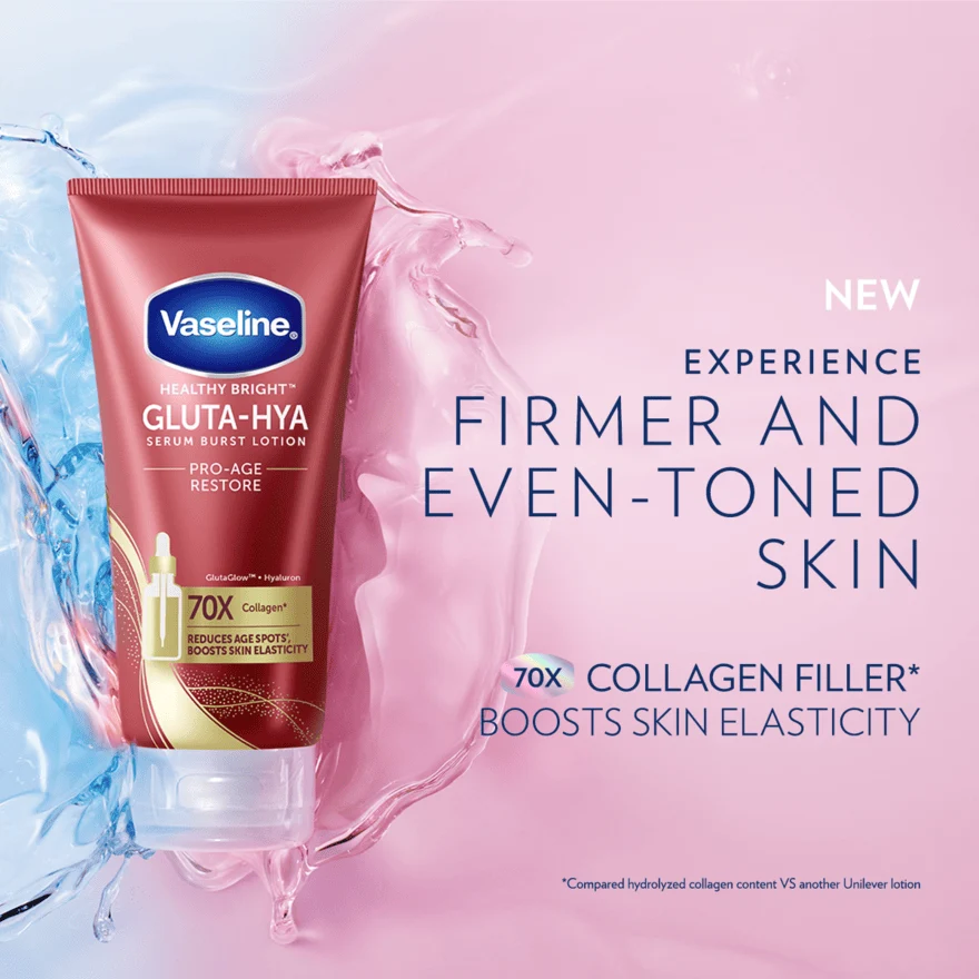 VASELINE HEALTHY BRIGHT GLUTA-HYA PRO AGE RESTORE 300ML - Image 5