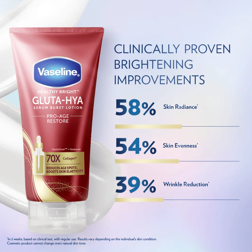 VASELINE HEALTHY BRIGHT GLUTA-HYA PRO AGE RESTORE 300ML - Image 9