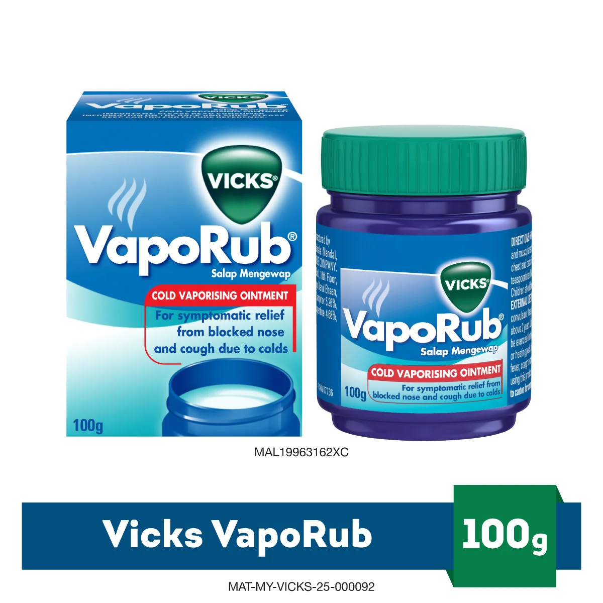 VICKS VAPORUB 100G