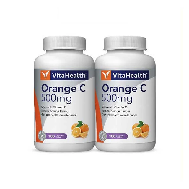 Vitahealth Orange C Chewable 500Mg 100S X 2
